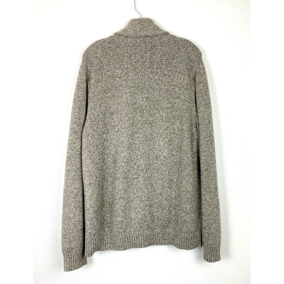 Eddie Bauer Men's Wool Blend Cardigan Sweater Size XL Brown Shawl Neck - Picture 4 of 6